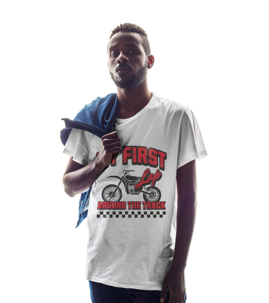My First Lap Around The Track Distressed Motocross Racing Adventure T-Shirt