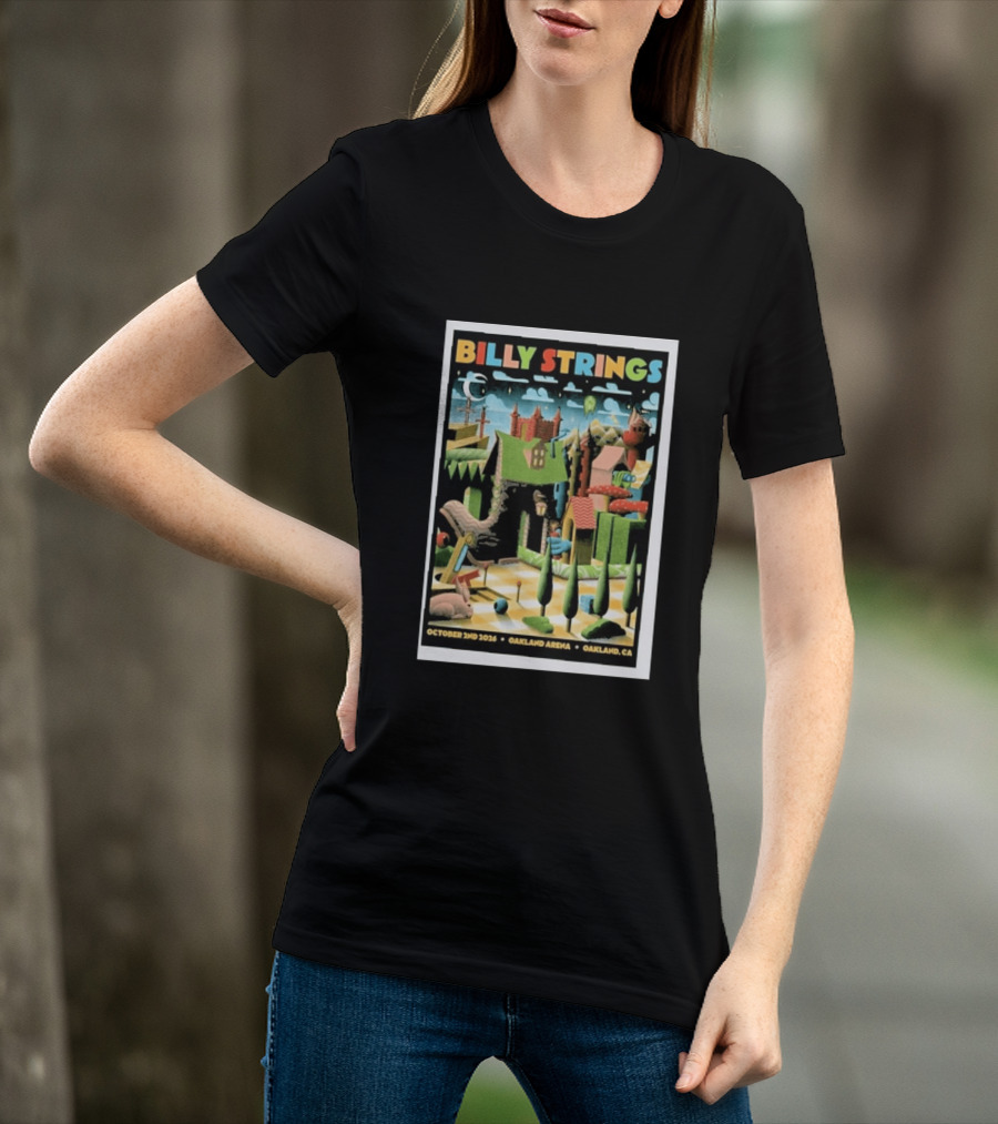 Billy Strings Oakland Arena October 2 2026 Surreal Landscape T-Shirt