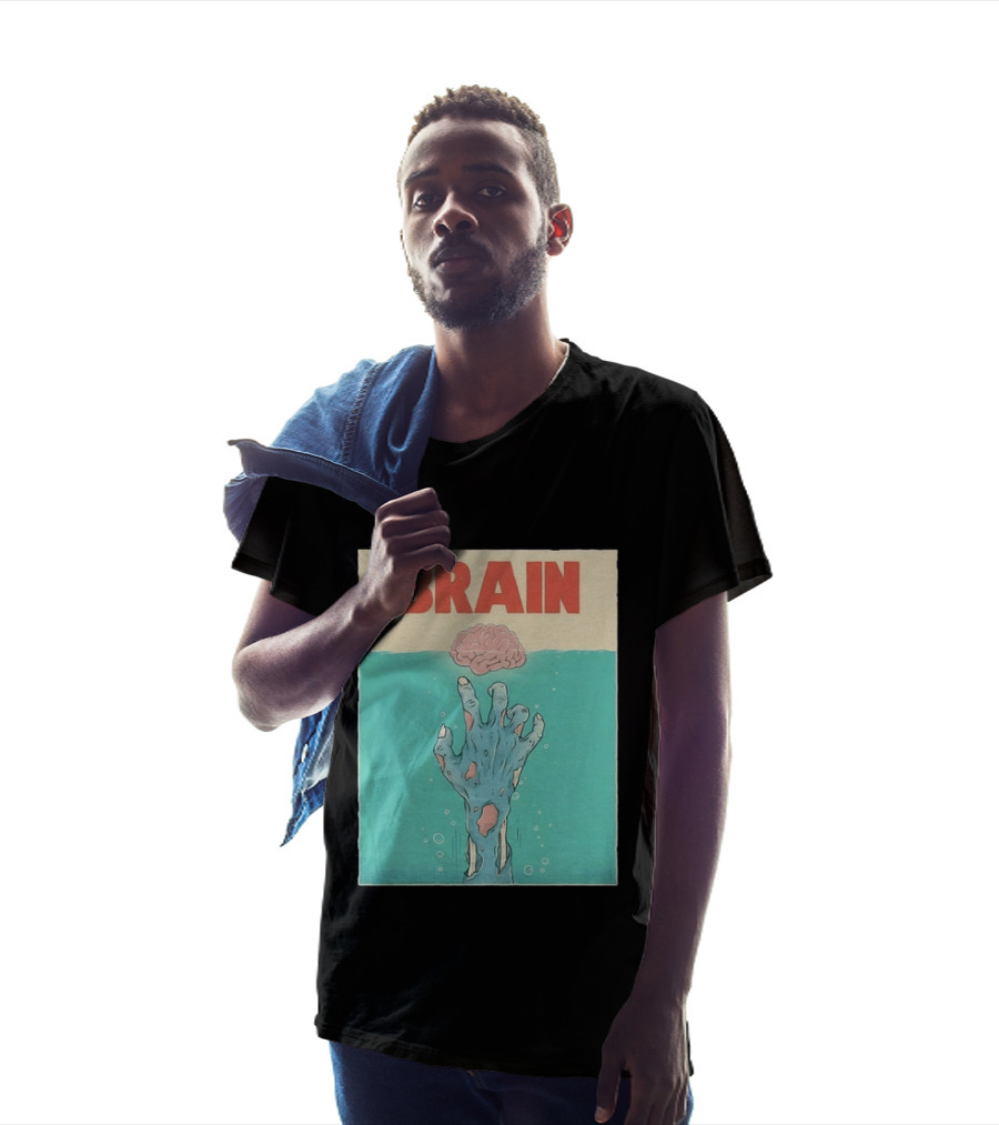 Brain Zombie Hand Horror Undead Creepy T-Shirt