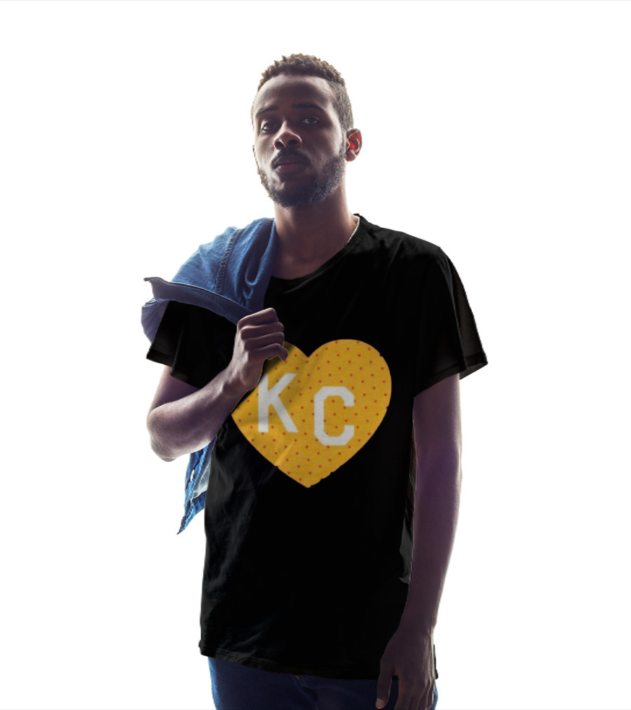 Kansas City Chiefs KC Heart Polka Dot Fan T-Shirt