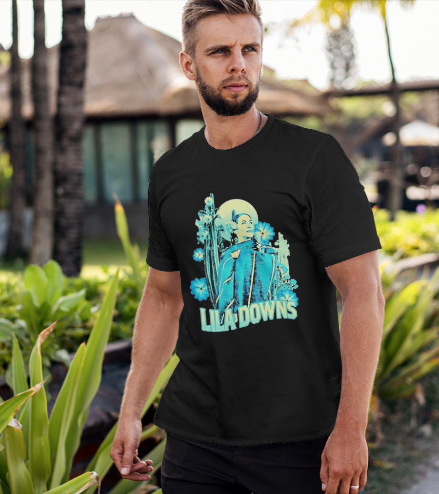Lila Downs Mexican Cactus Floral T-Shirt