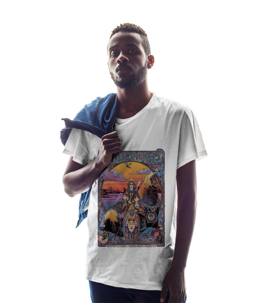 Billy Strings October 2 3 2026 Oakland Arena Vibrant Seal And Bay Bridge T-Shirt
