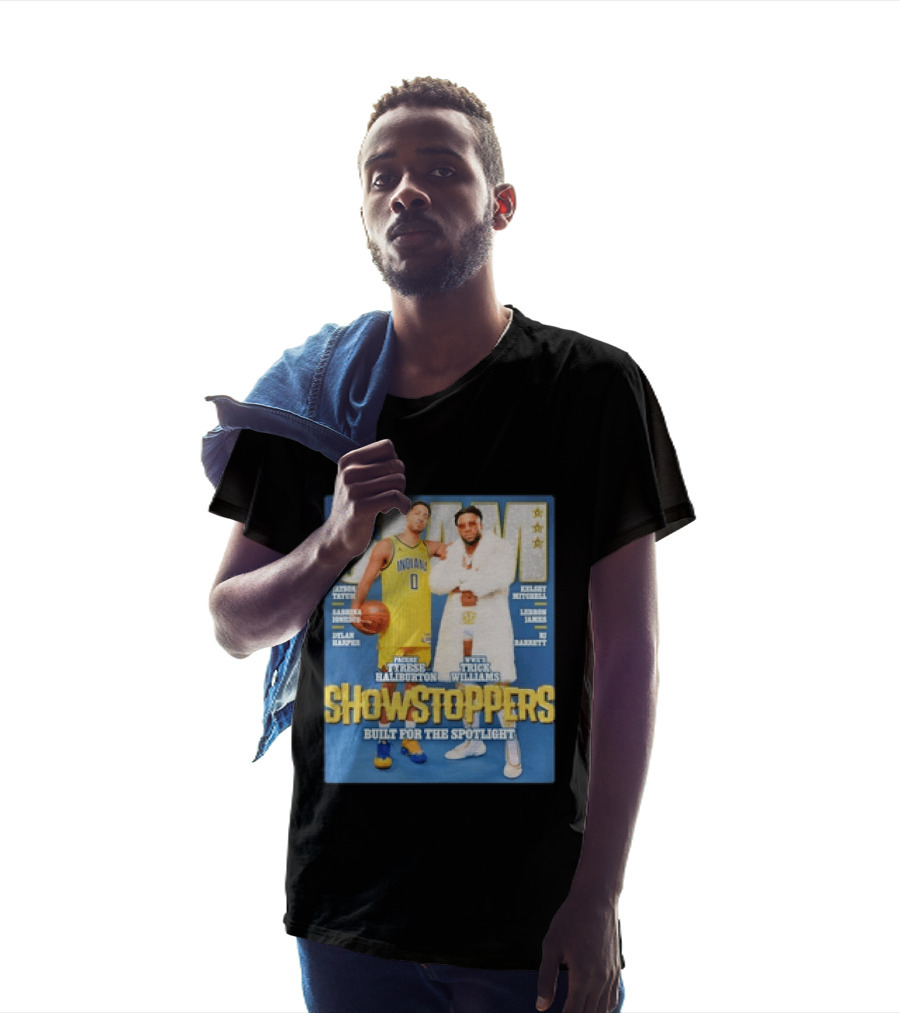 Slam Featuring Tyrese Haliburton And Trick Williams Showstoppers Built For The Spotlight T-Shirt
