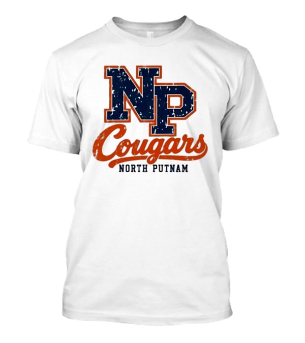 North Putnam Cougars NP Distressed Vintage Sports Team T-Shirt