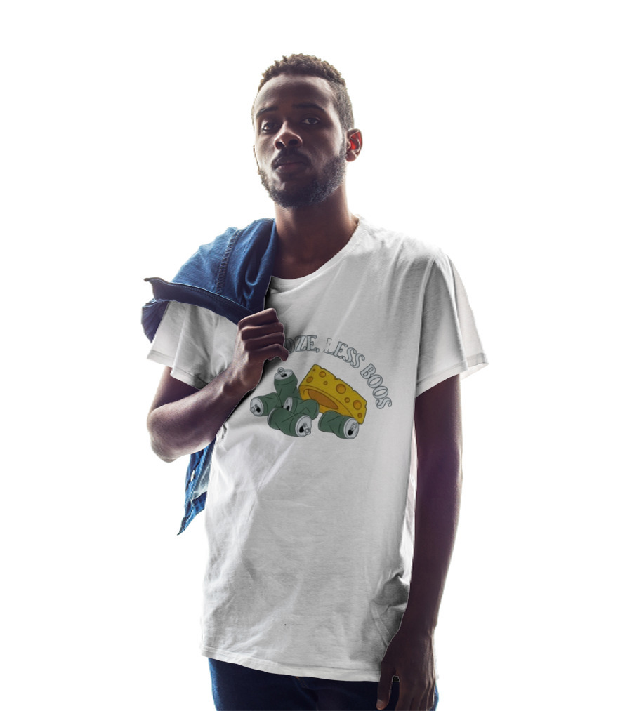 Green Bay Packers More Booze Less Boos Beers And Cheese T-Shirt