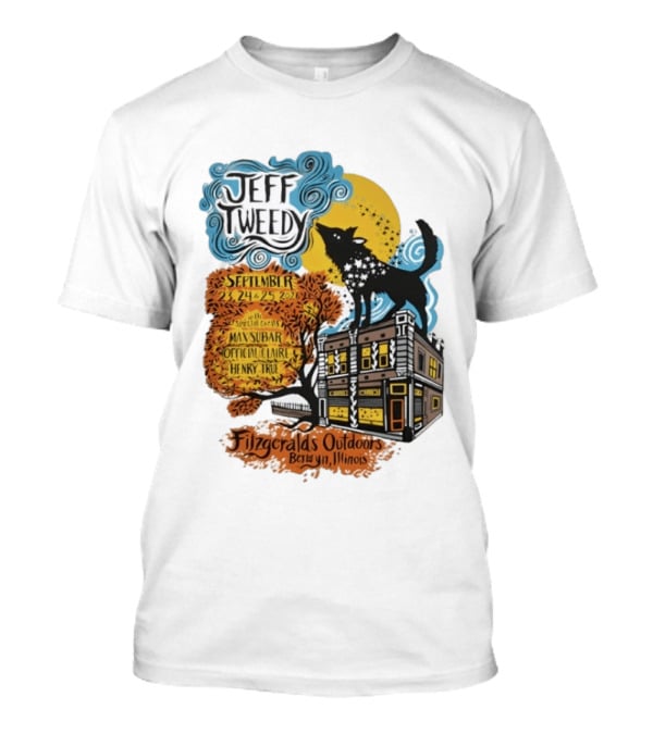 Jeff Tweedy September 24 25 2026 With Mavis Staples FitzGeralds Outdoors Berwyn Illinois T-Shirt