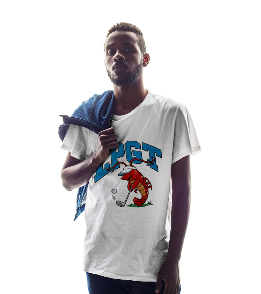 Lobster Playing Golf LPGT Fun T-Shirt