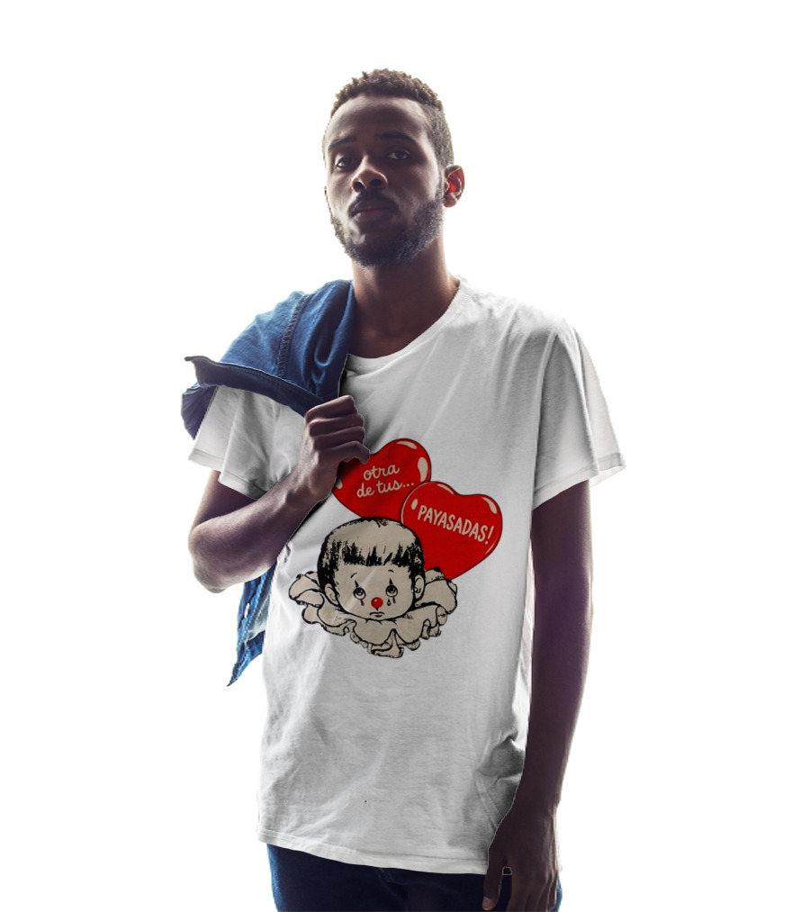 Otra De Tus Payasadas Sad Clown Heart Balloons T-Shirt
