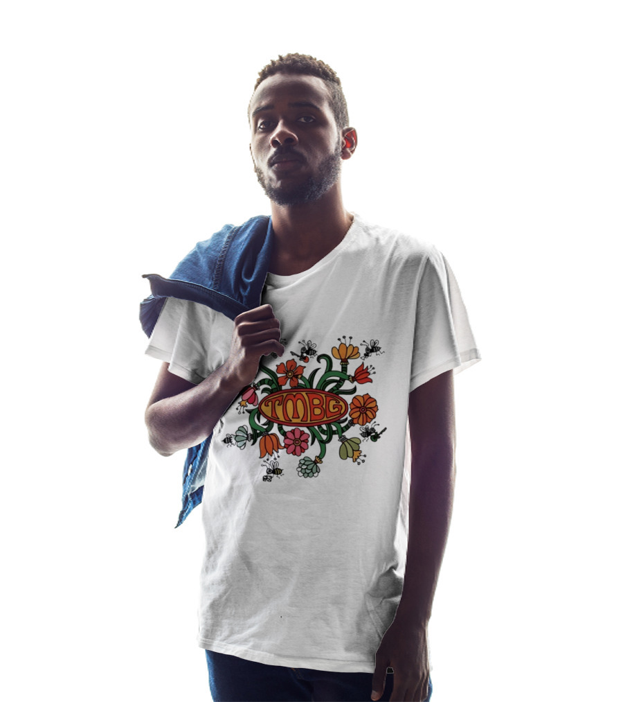 TMBG Floral Bees They Might Be Giants Alternative Rock Flowers T-Shirt