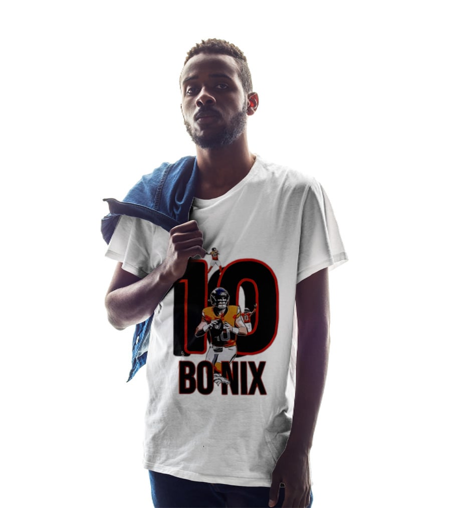 10 Bo Nix Denver Broncos Football Quarterback T-Shirt