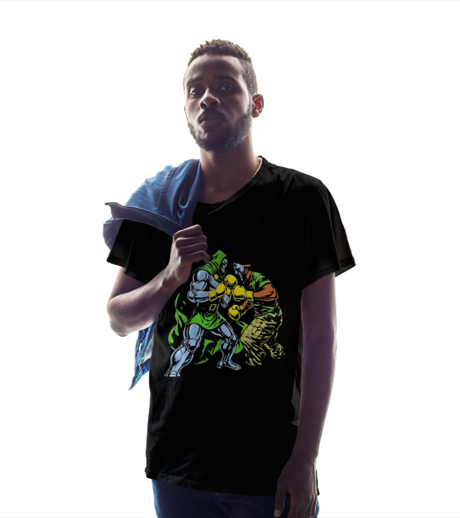 Doctor Doom Vs MF DOOM Marvel Boxing Match Showdown T-Shirt