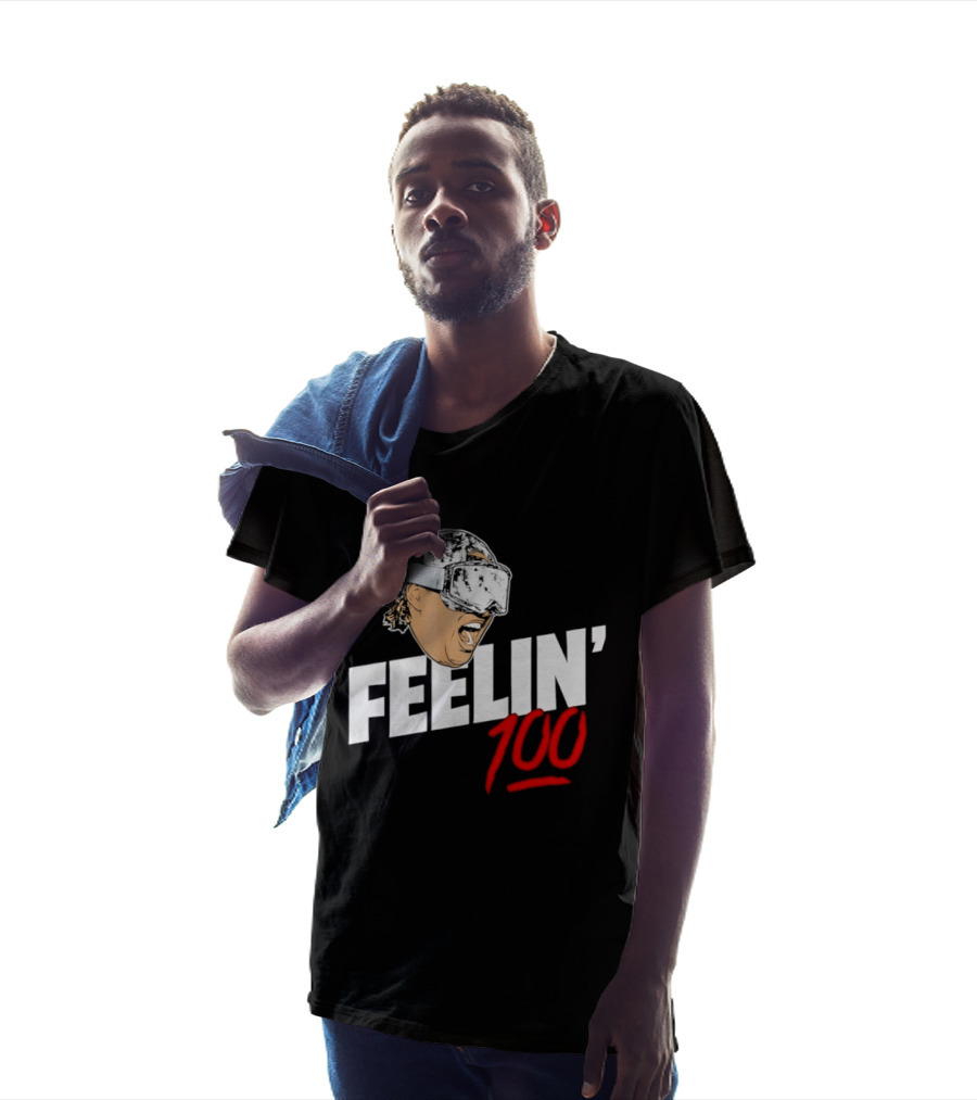 Feelin' 100 Ski Goggles Winter Sports Mood T-Shirt
