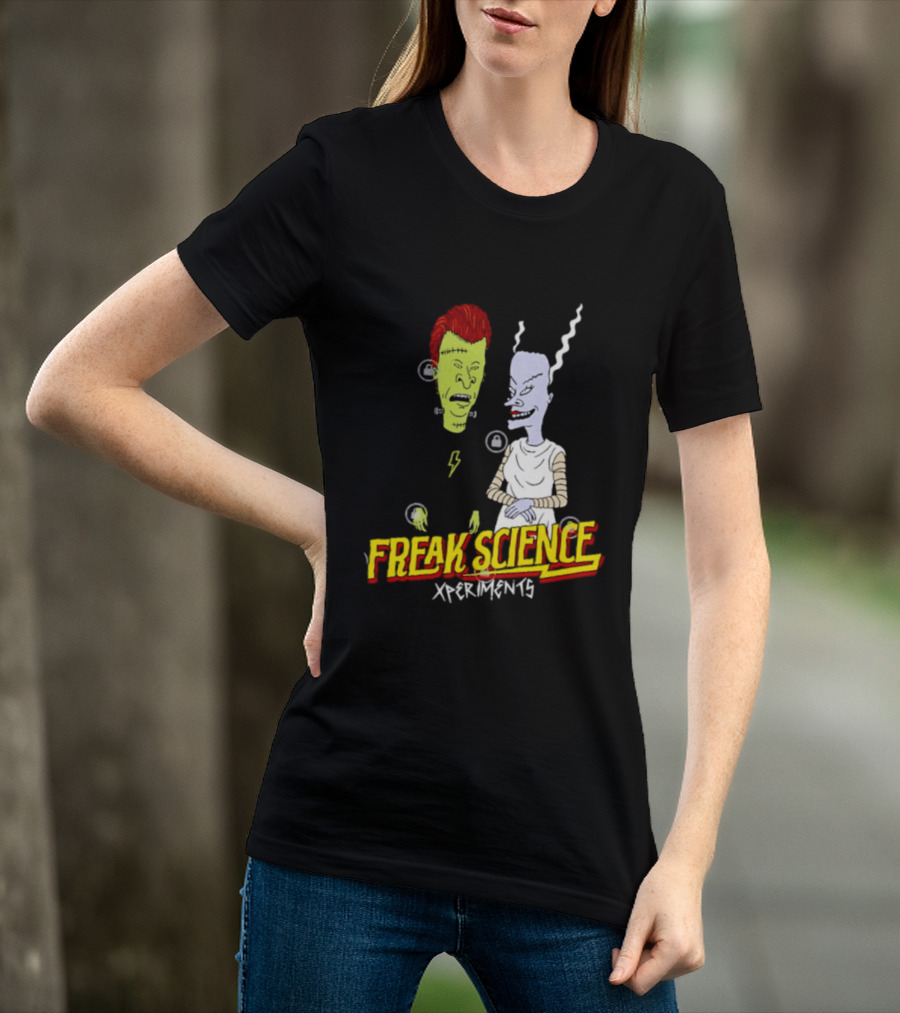 Frankenstein Bride Beavis Butt Head Freak Science Xperiments T-Shirt