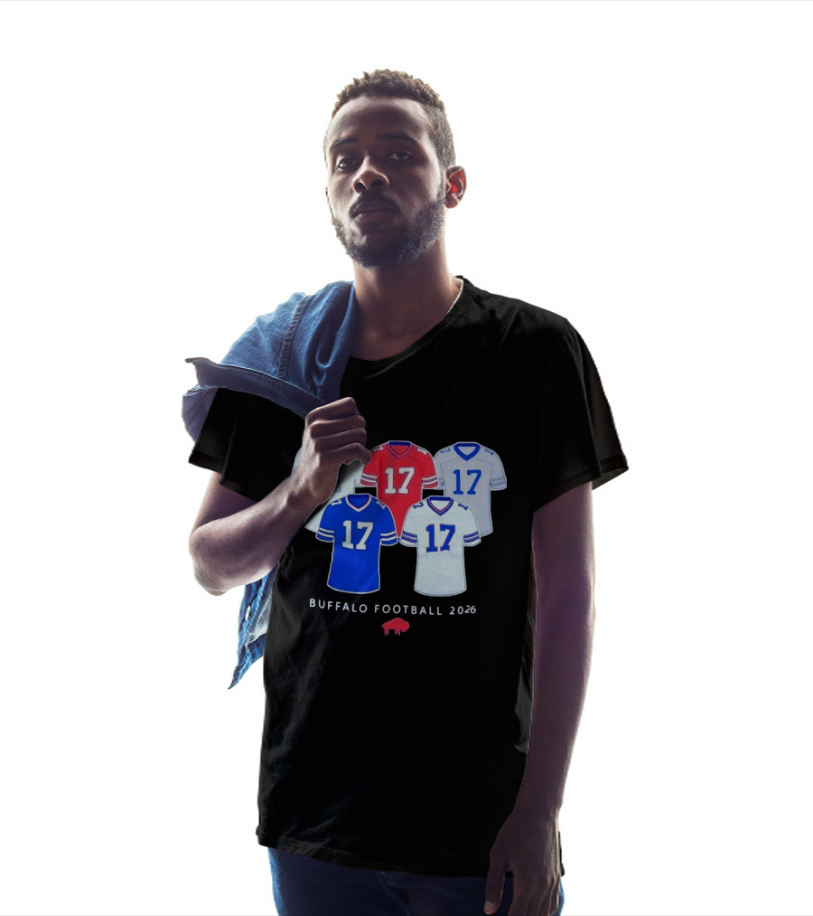 Buffalo Football 2026 Josh Allen 17 Jersey Collection T-Shirt
