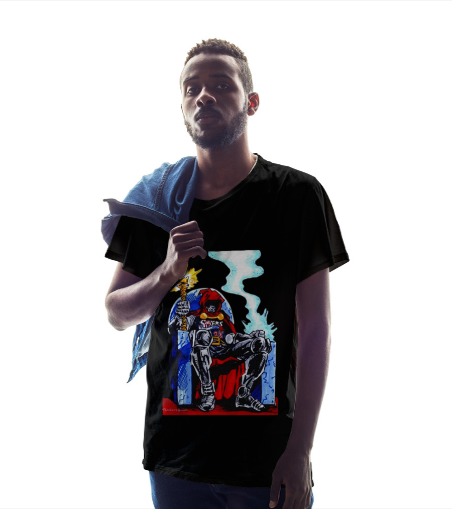 LeDoom Sixers 76ers Lebron James Throne King Iconic NBA T-Shirt