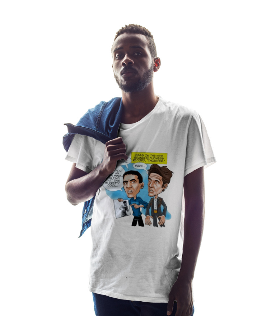 Mark Daigneault Thunder Talks Brandon Flowers Record Thrasher Caricature T-Shirt