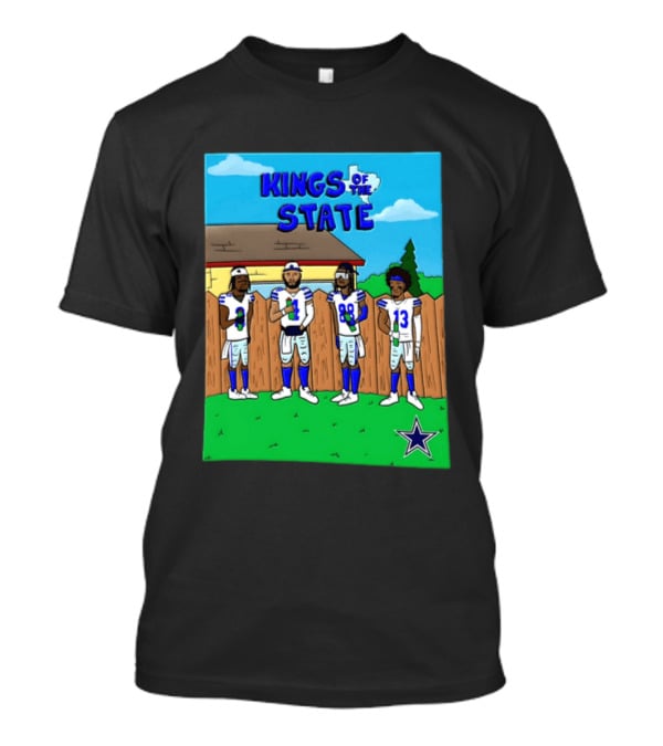 Kings Of The State Ceedee Lamb Dak Prescott Micah Parsons Dallas Cowboys Comic T-Shirt