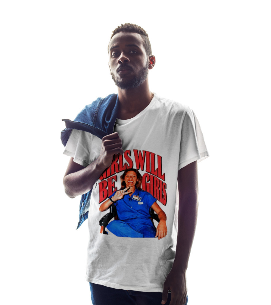 Aileen Wuornos Girls Will Be Girls Peace Sign Blue Outfit T-Shirt