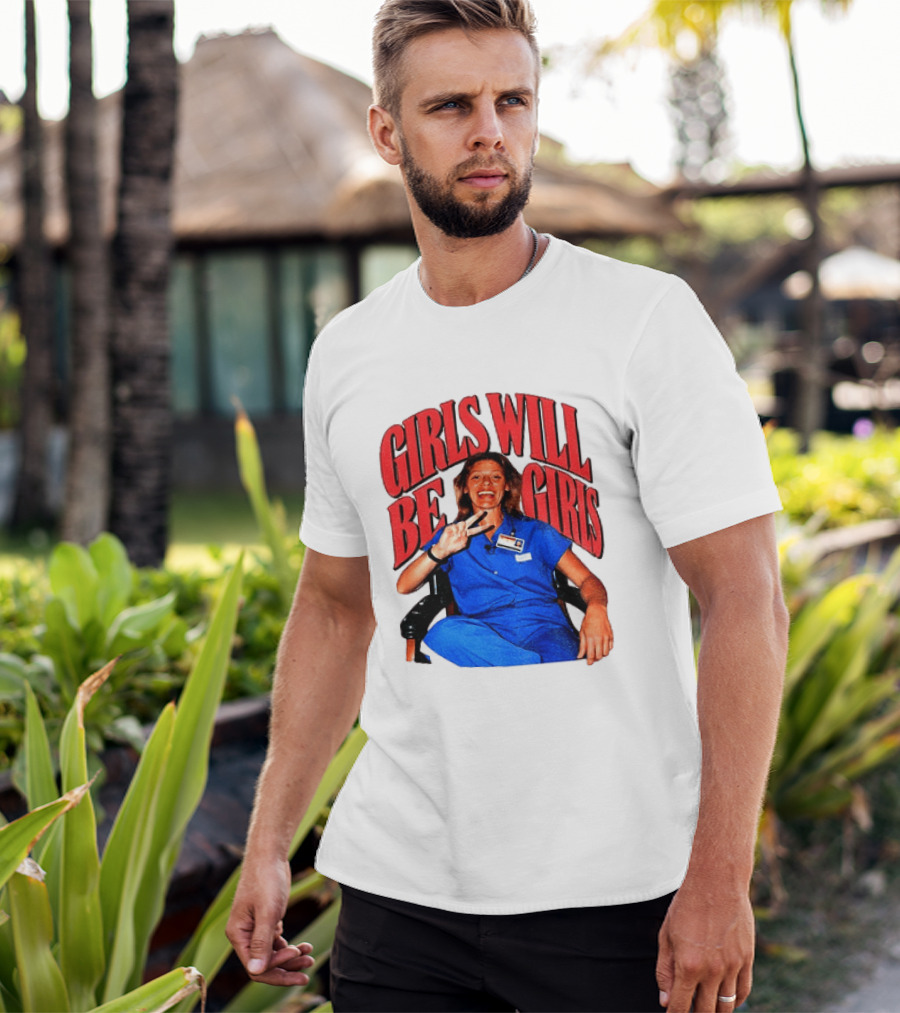 Aileen Wuornos Girls Will Be Girls Peace Sign Blue Outfit T-Shirt