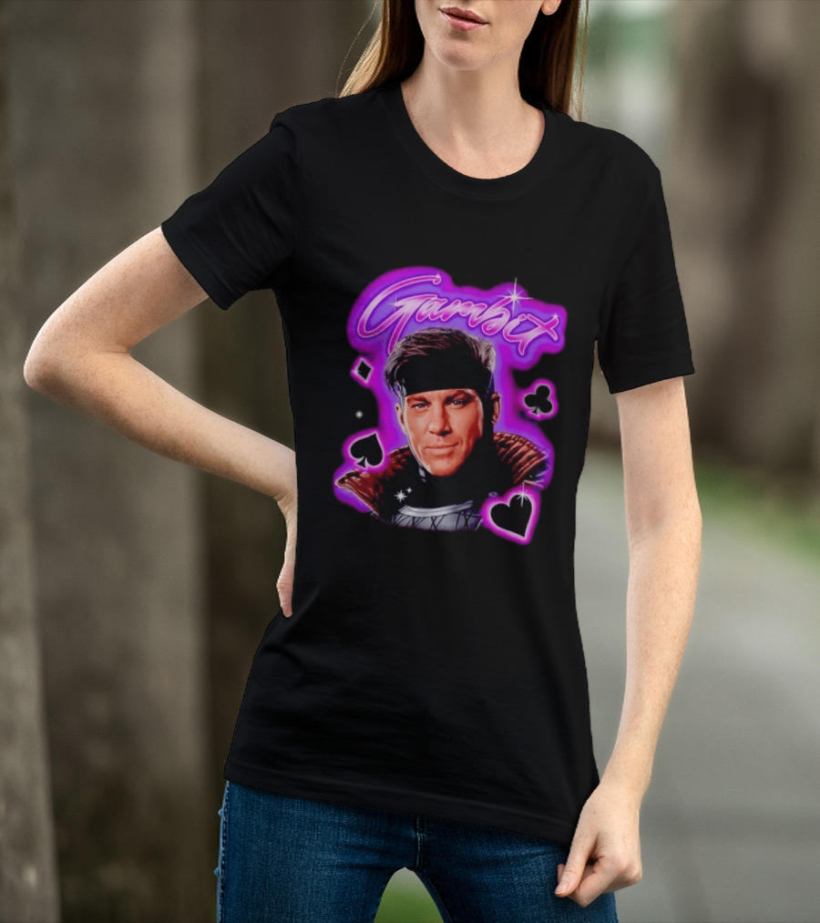 Gambit Channing Tatum Marvel Superhero X Men Cards T-Shirt