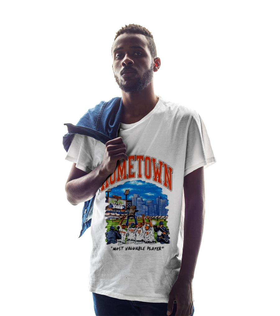 Hometown Most Valuable Player Baseball Celebration Stadium Skyline T-Shirt