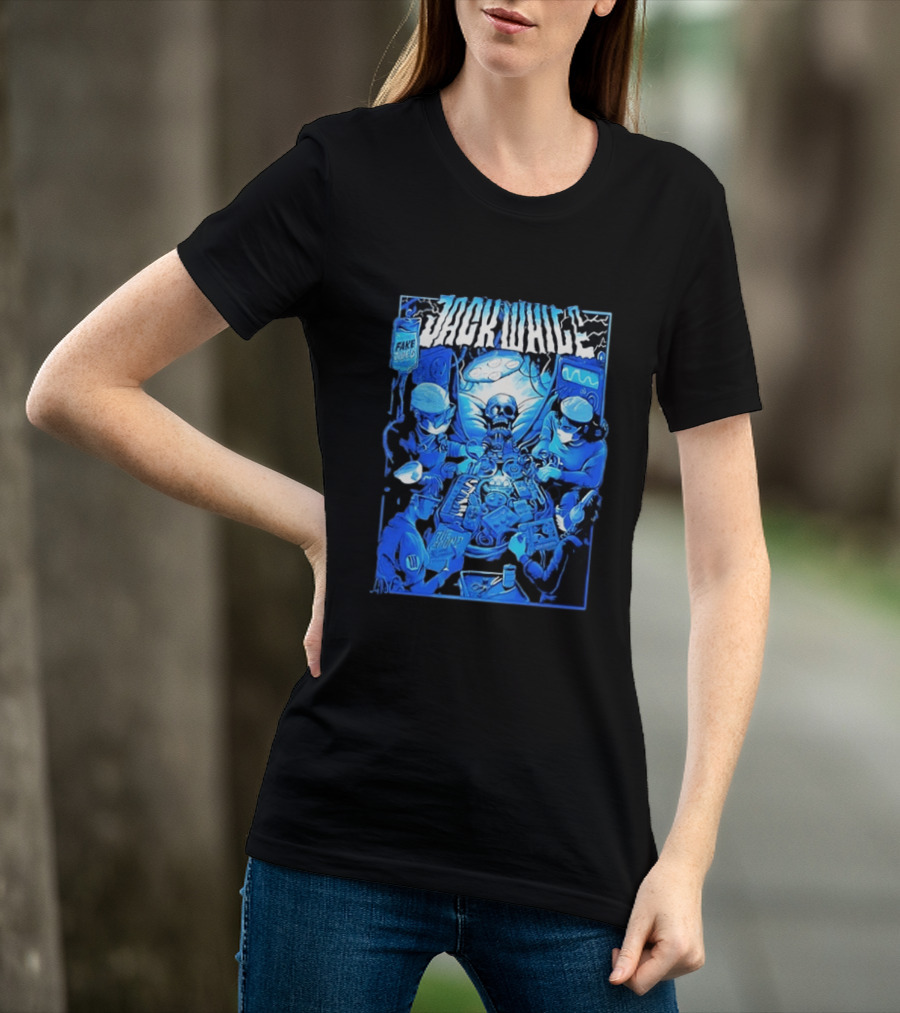 Jack White Fake Tides The Sound Rock Music Skeleton Surgeons T-Shirt