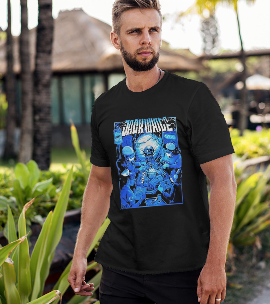 Jack White Fake Tides The Sound Rock Music Skeleton Surgeons T-Shirt