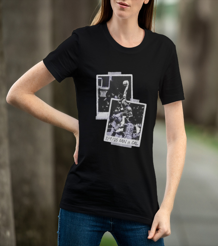 Anthony Edwards Minnesota Timberwolves Slam Dunk 1/9/25 MIN @ ORL T-Shirt