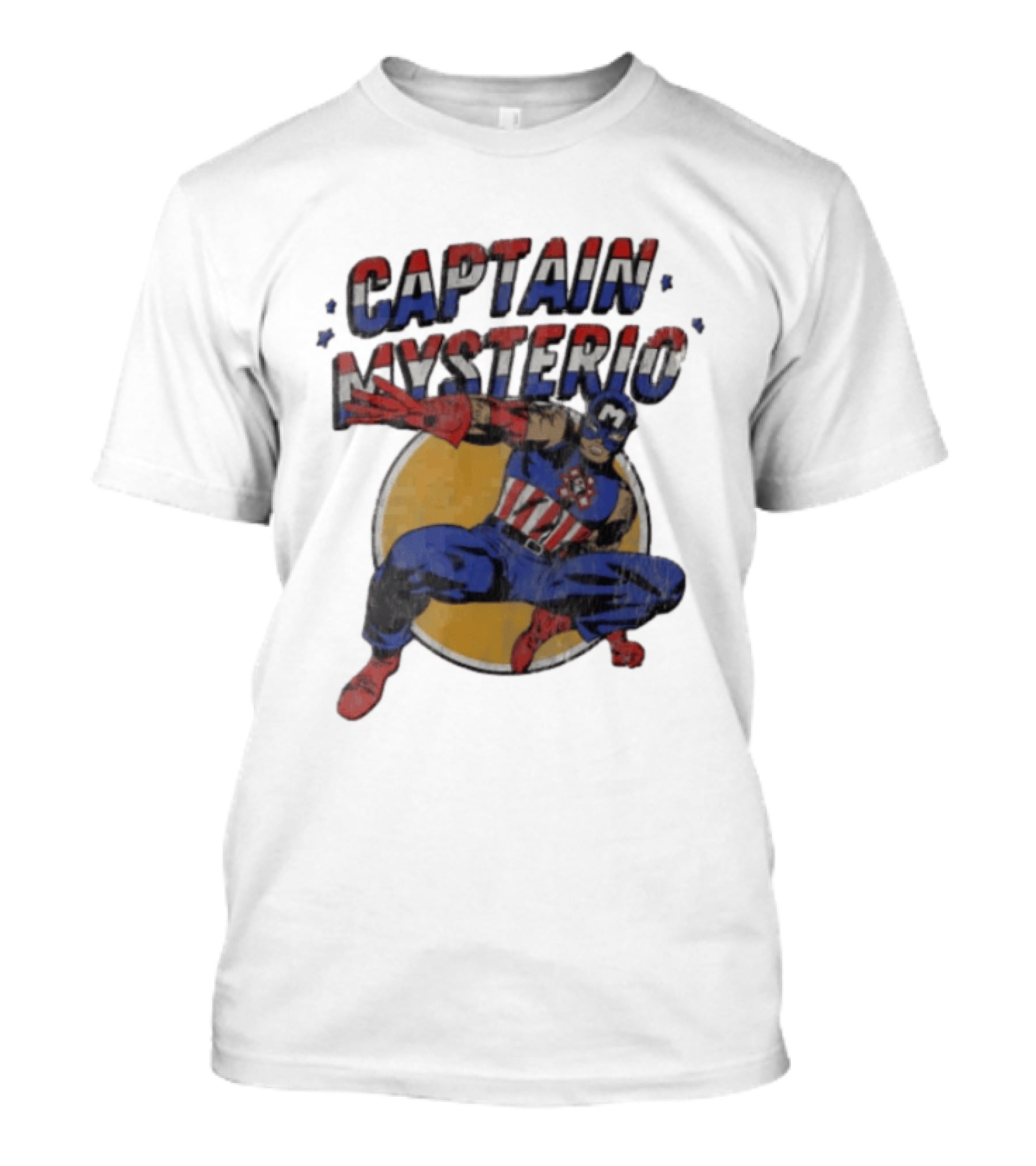 Captain Mysterio America Costume Wrestling Hero T-Shirt