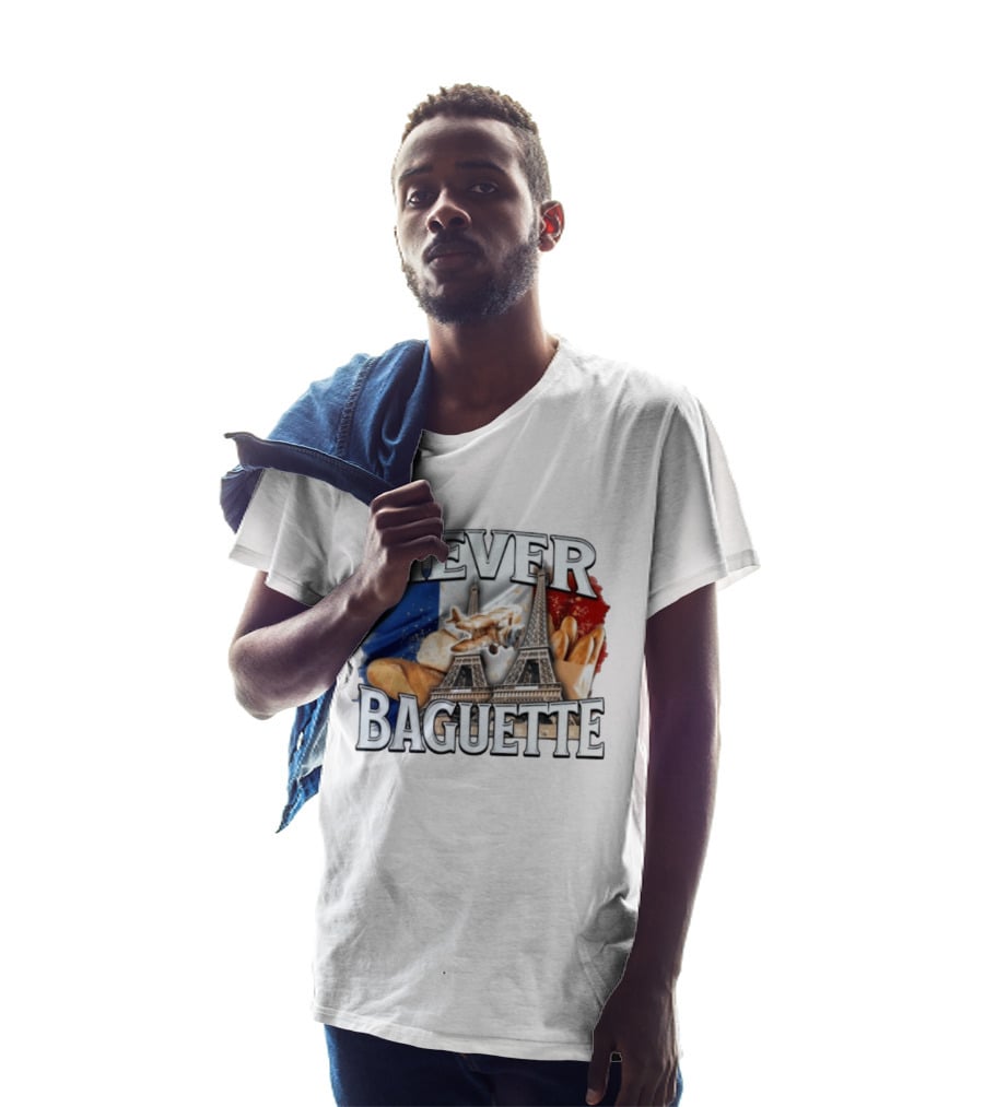 Never Baguette Eiffel Tower Paris France Airplane T-Shirt