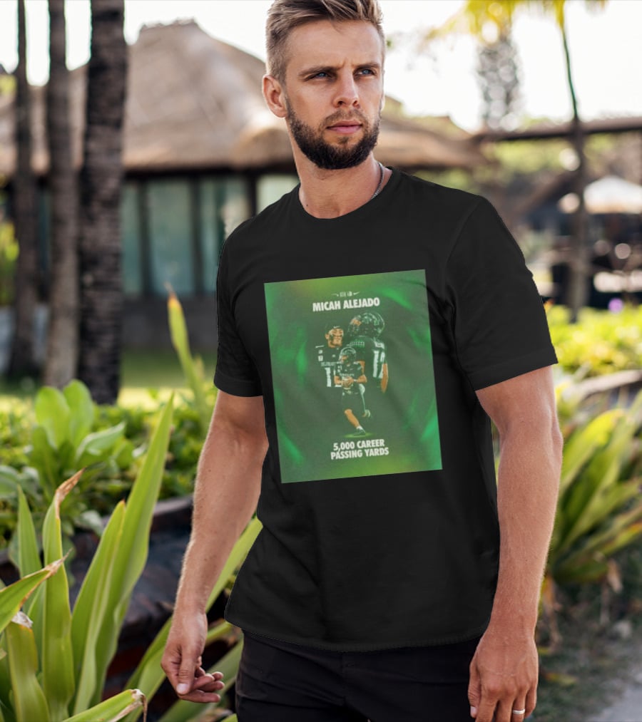Micah Alejado 5000 Career Passing Yards Honolulu Football T-Shirt