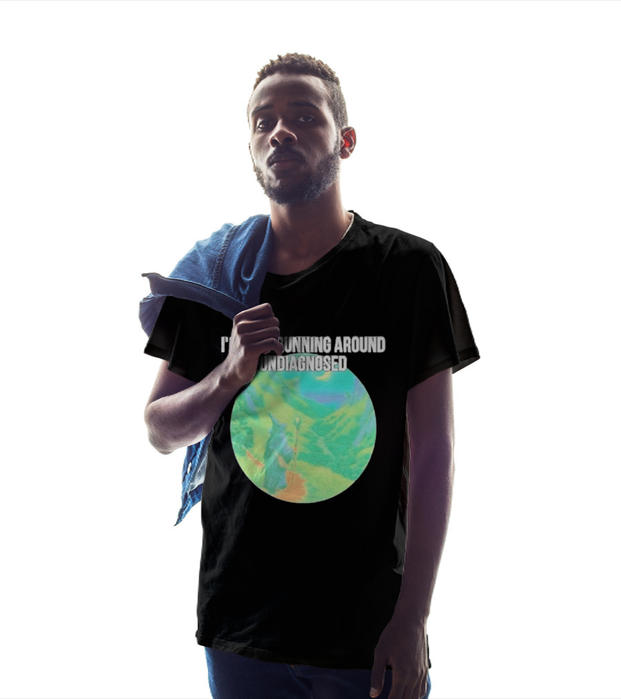 I'm Just Running Around Undiagnosed Wizard In Mystical Landscape T-Shirt