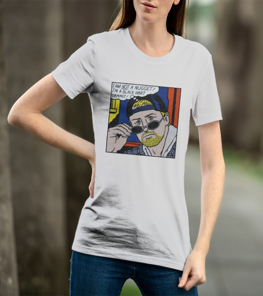 I Am Not A Nugget I'm A Black Hart Dammit Retro Comic T-Shirt