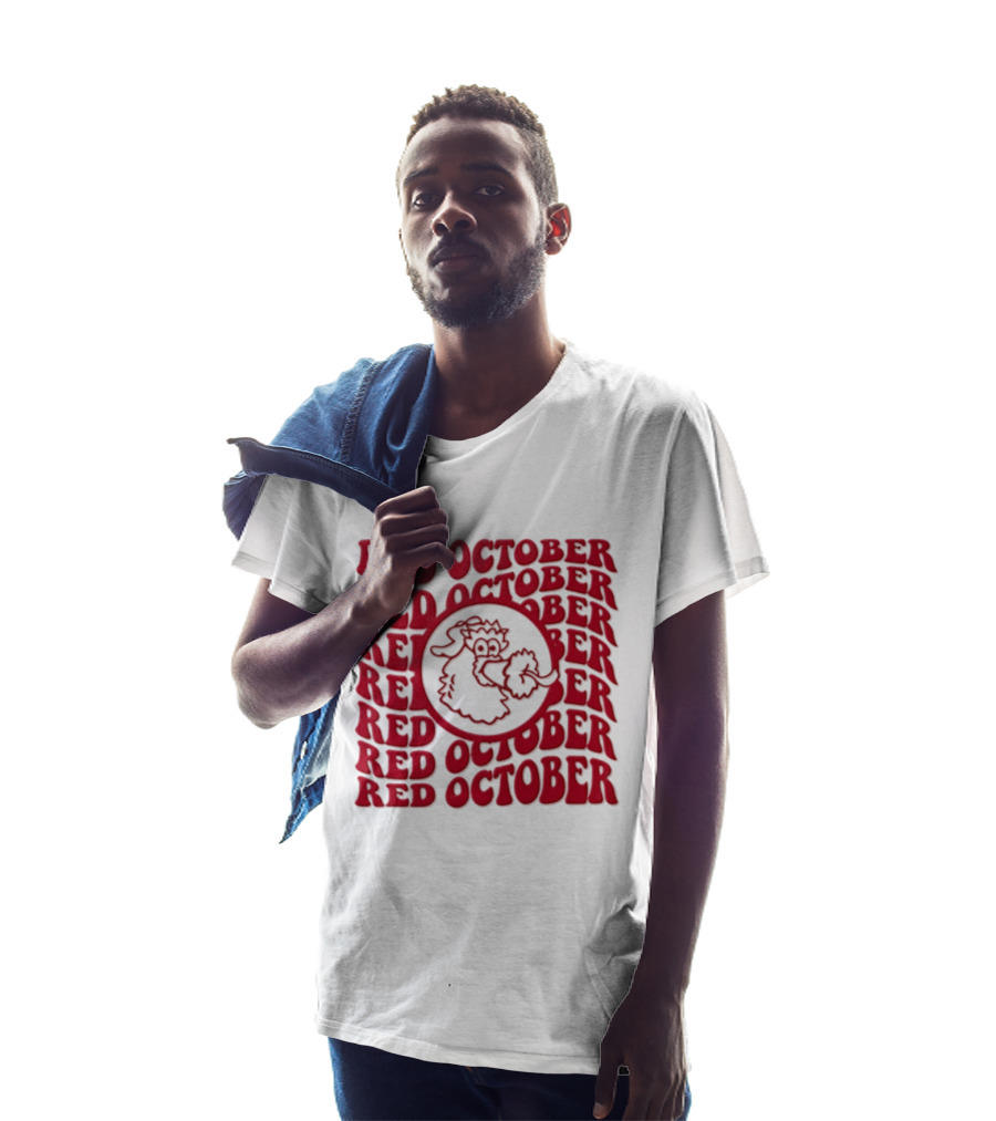 Philadelphia Phillies Red October 2023 Fan Gear With Phillie Phanatic T-Shirt
