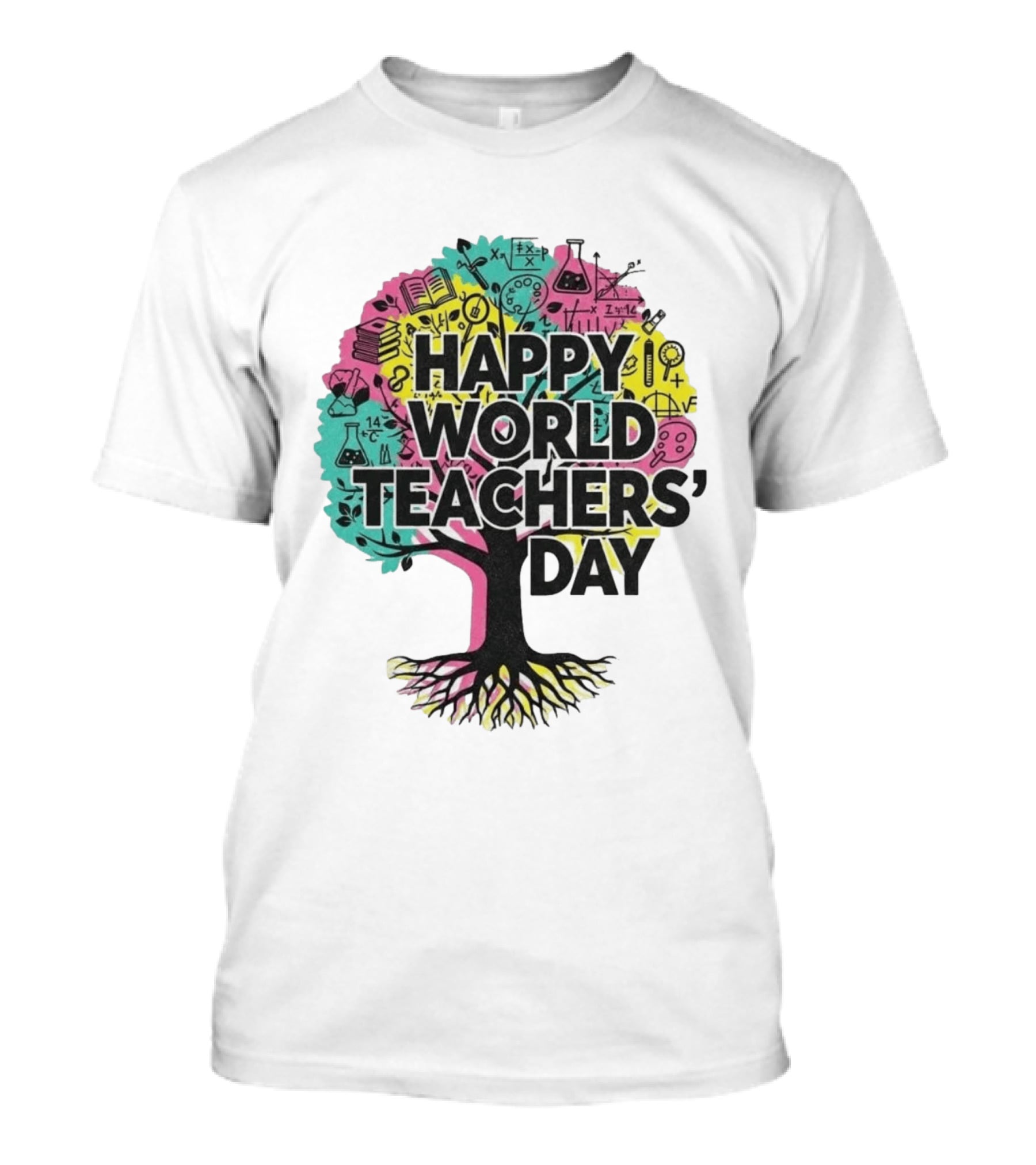 Happy World Teachers' Day Educational Tree T-Shirt