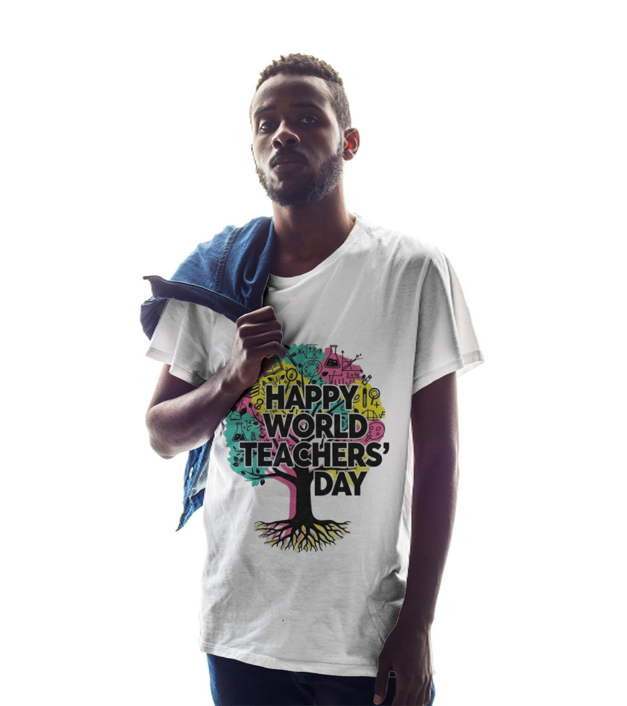 Happy World Teachers' Day Educational Tree T-Shirt