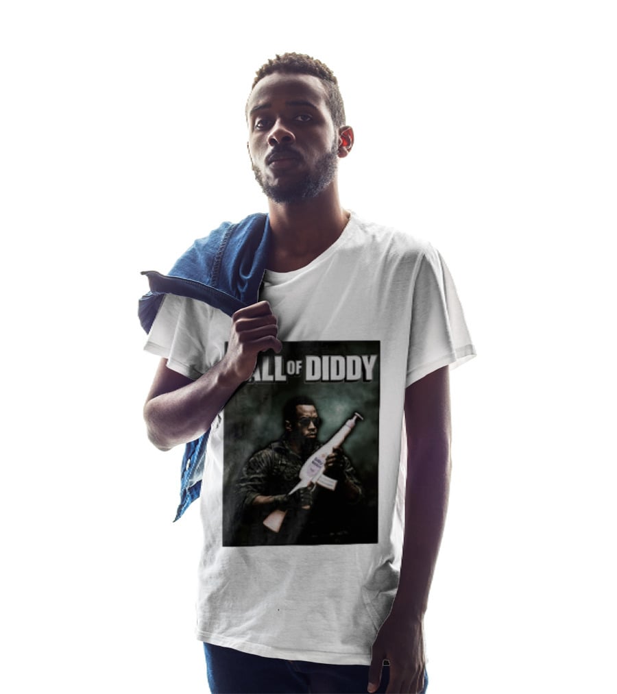 Call Of Diddy Sean Combs Parody Lotion Gun T-Shirt