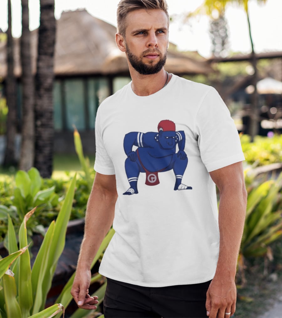 Hariyama Pokemon New York Giants Sumo Wrestler T-Shirt