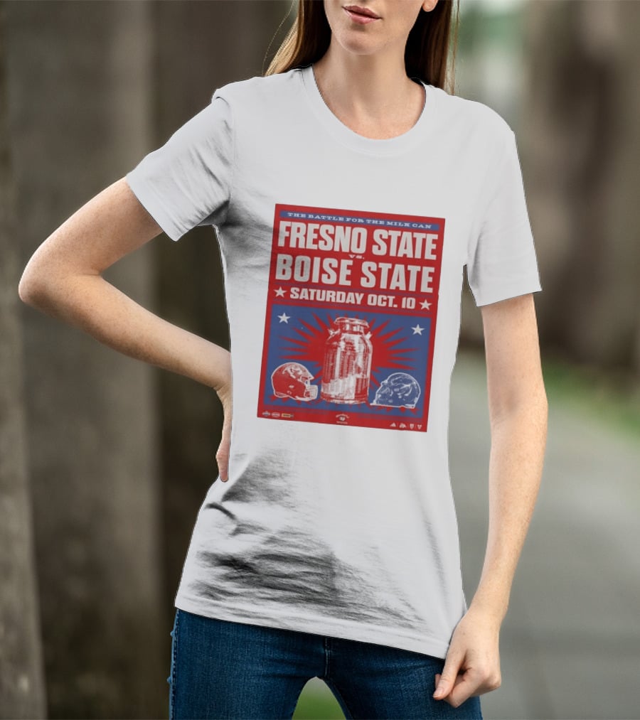 The Battle For The Milk Can Fresno State Vs Boise State Saturday Oct 10 T-Shirt