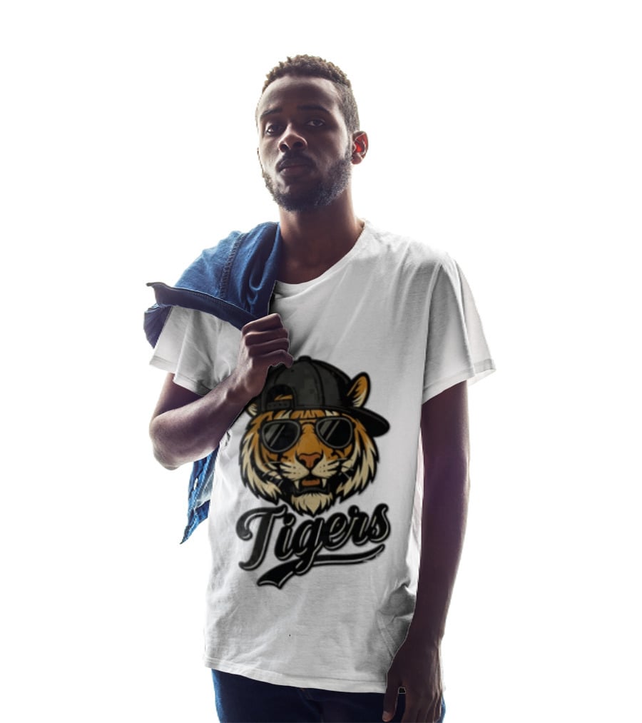 Tiger Sunglasses Baseball Cap Cool Cat T-Shirt