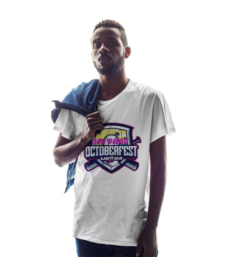 USSSA San Diego Oktoberfest Baseball Event Palms Sunset T-Shirt