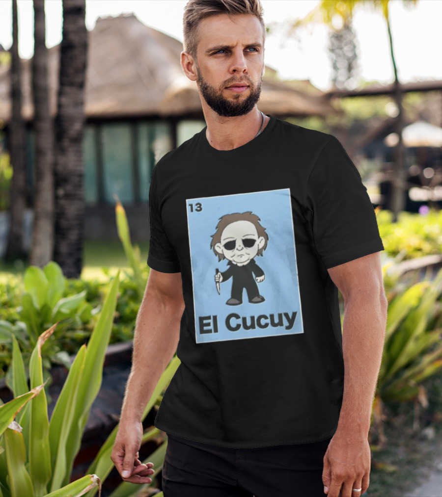13 El Cucuy Michael Myers Chibi Holding Knife T-Shirt