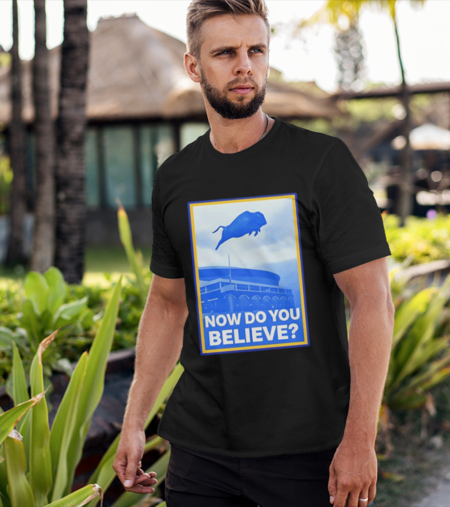 Buffalo Sabres Ice Hockey 2026 Now Do You Believe Stadium Buffalo T-Shirt