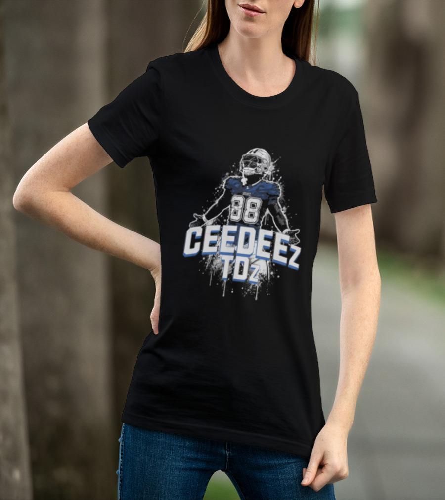 Ceedeez TDz Football Player Retro Title T-Shirt
