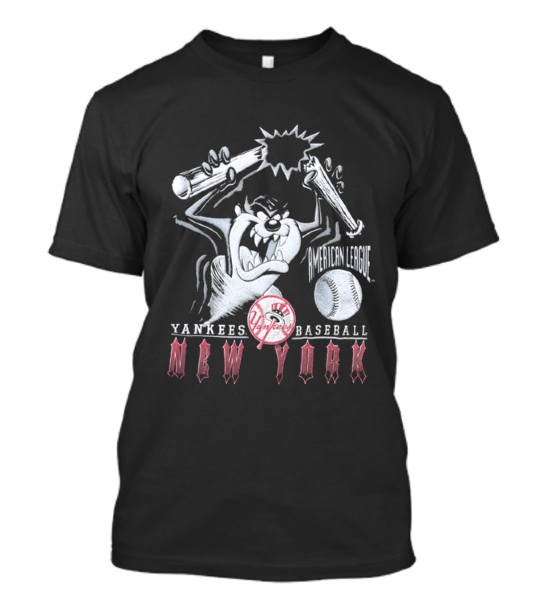 Taz New York Yankees Baseball 1997 MLB Bat Yankees Yankees Baseball New York T-Shirt