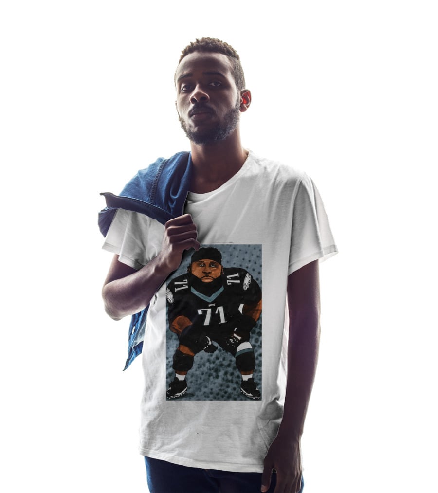 Lane Johnson Jason Peters Philadelphia Eagles Number 71 Football Player T-Shirt