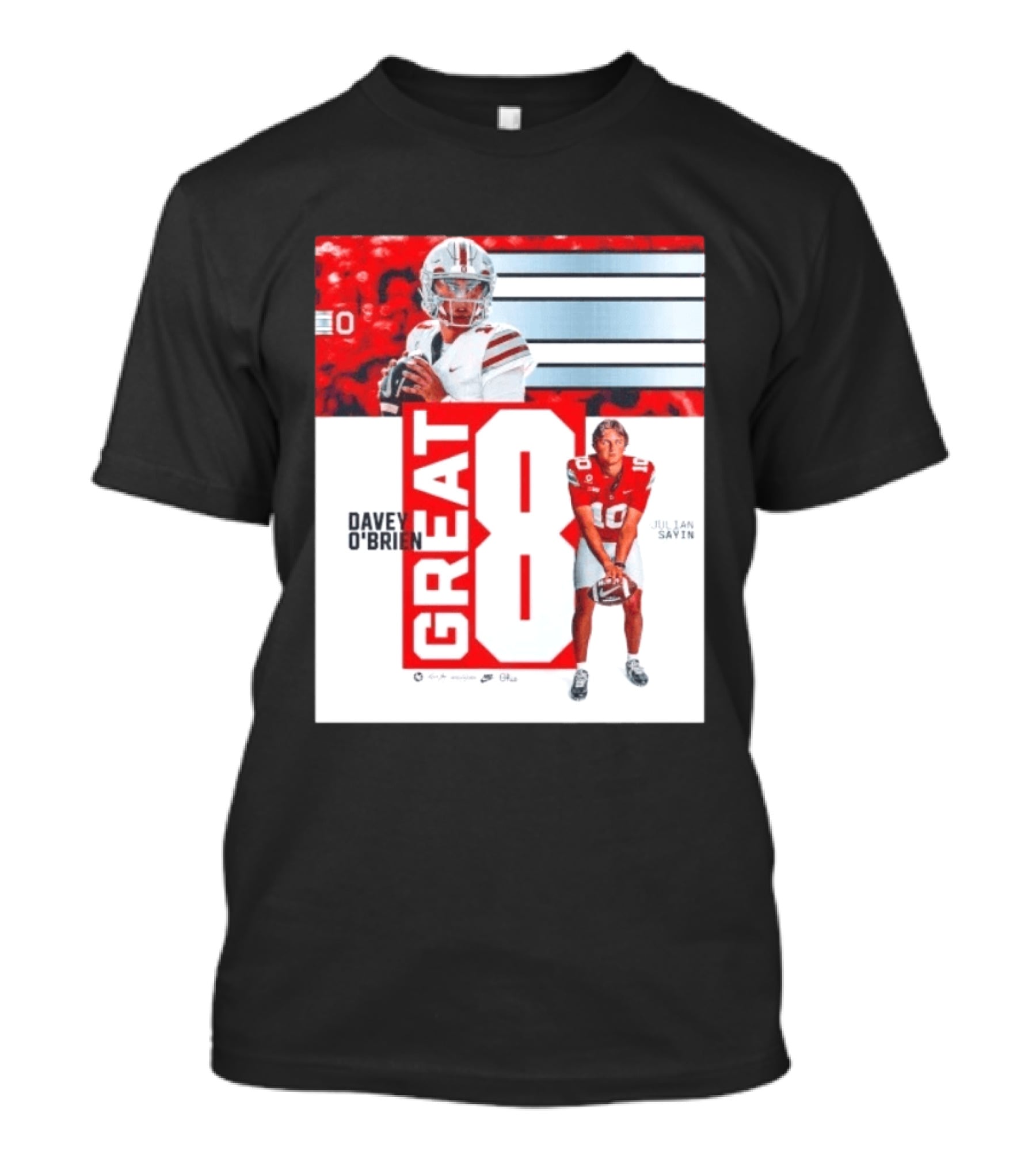 Ohio State Buckeyes Great 8 Julian Sayin Davey O'Brien Award T-Shirt