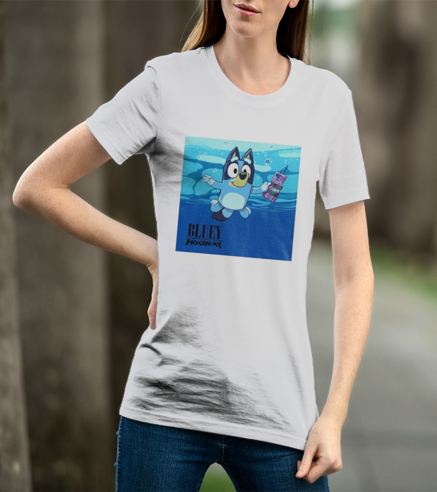 Bluey Hooray Nirvana Nevermind T-Shirt