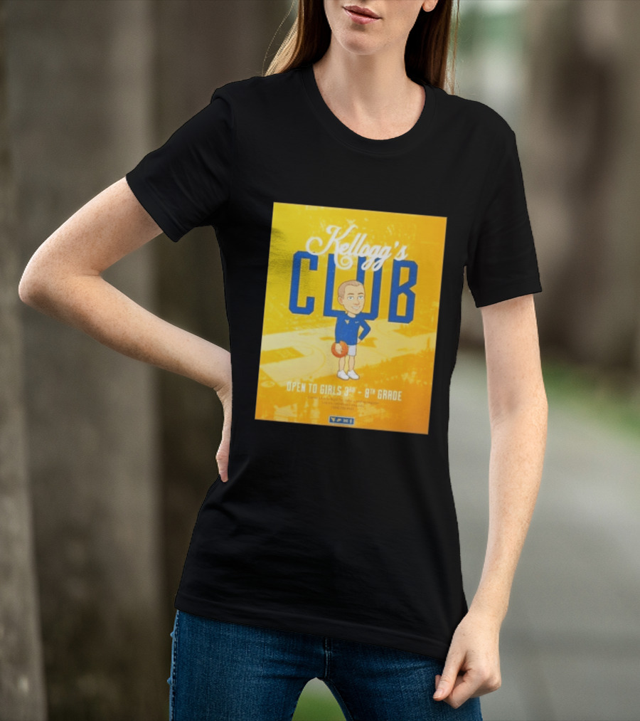 Kellogg's Club West Virginia University Basketball Clinic Open To Girls Grades 3 To 8 T-Shirt