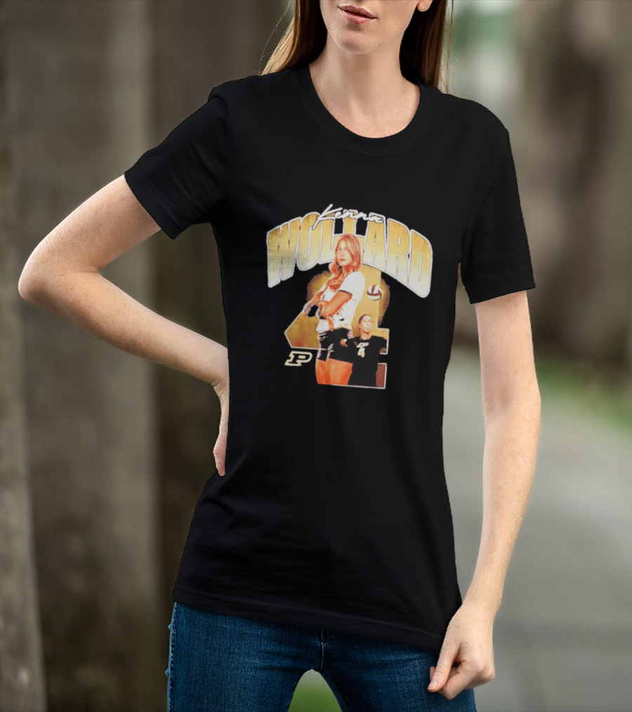 Kenna Wollard Purdue Boilermakers Volleyball NCAA Athlete Number 4 P T-Shirt